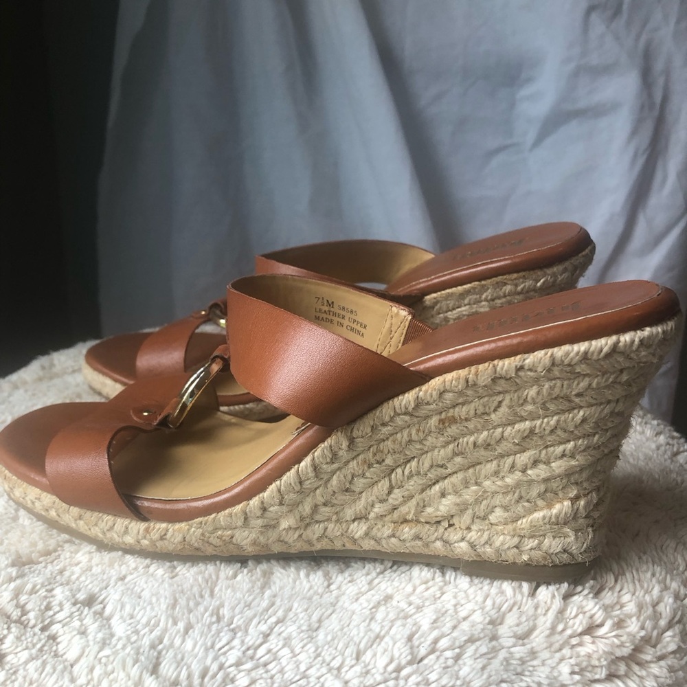 Judith Wedge Sandals Leather Size 7.5